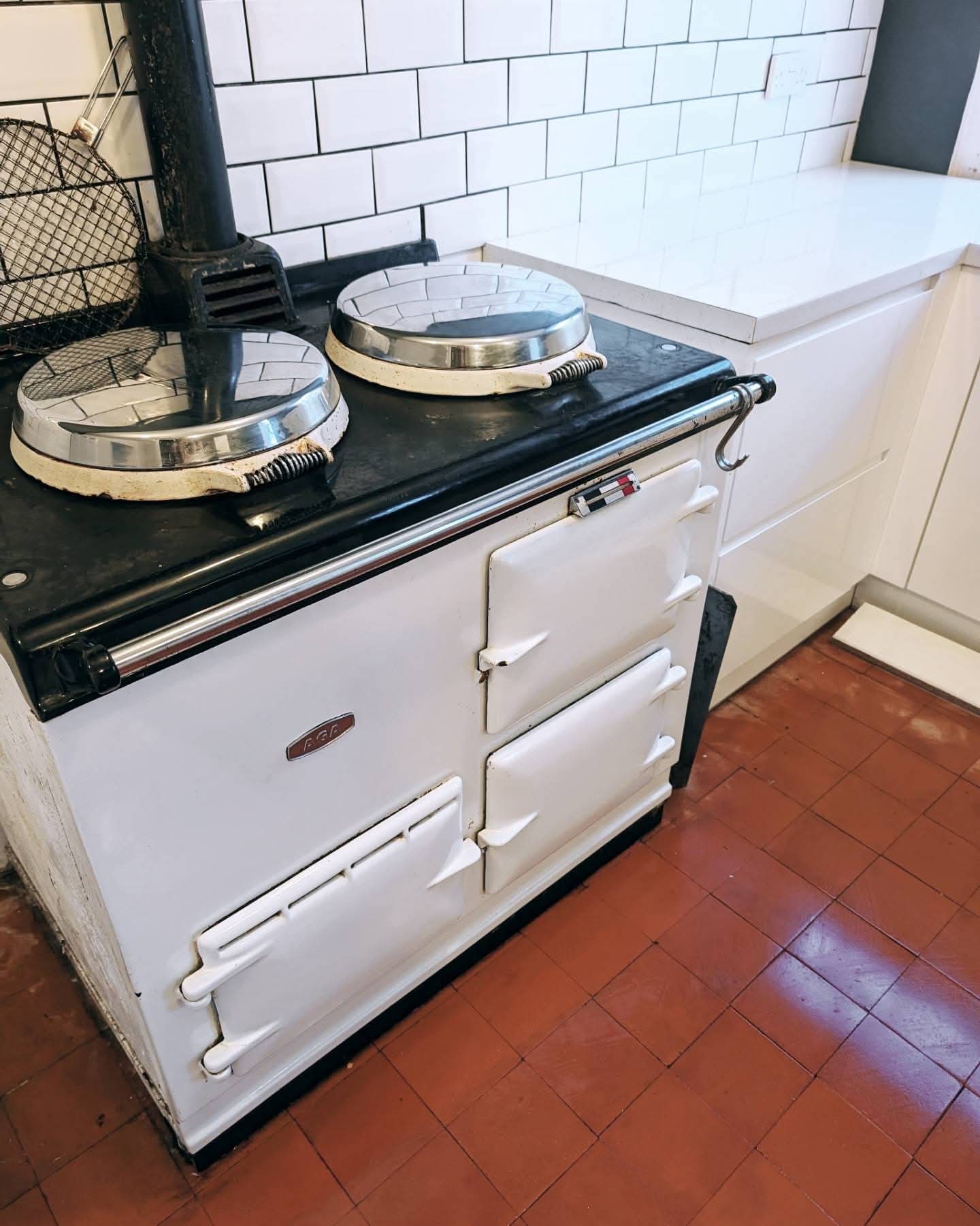 Classic AGA range cooker in a traditional kitchen
